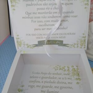 CAIXA CONVITE PADRINHOS BATIZADO